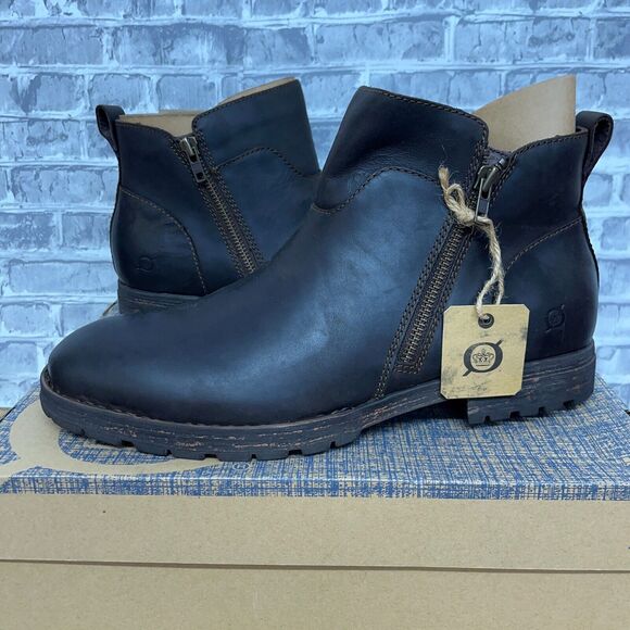 Born | Shoes | Born Ludo Dark Brown Zip Boot Mens Size 4 New  display picture 1